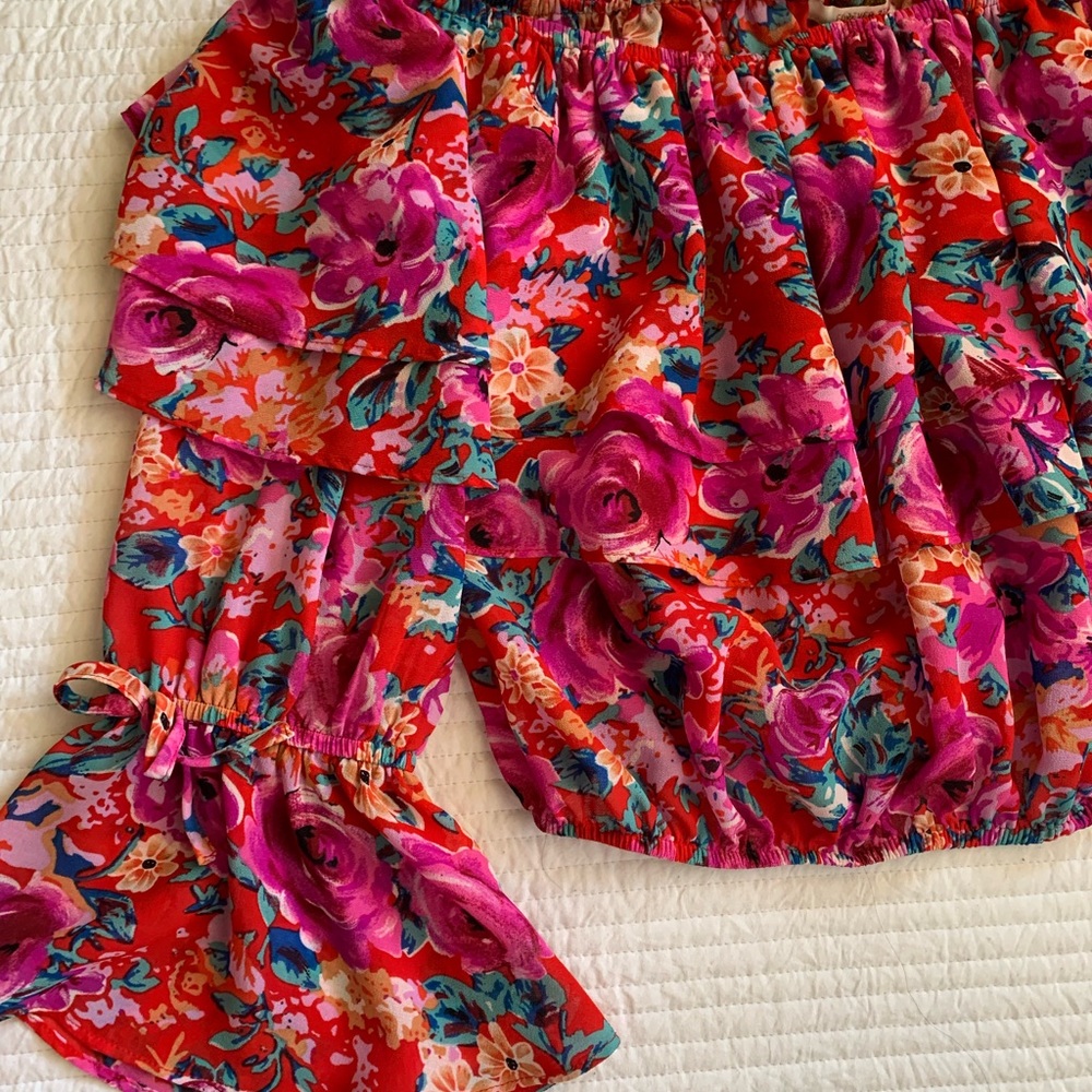 Off the shoulder floral top